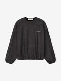 Suede Fleece Signature Modern Crewneck Sweatshirt W/ Piping