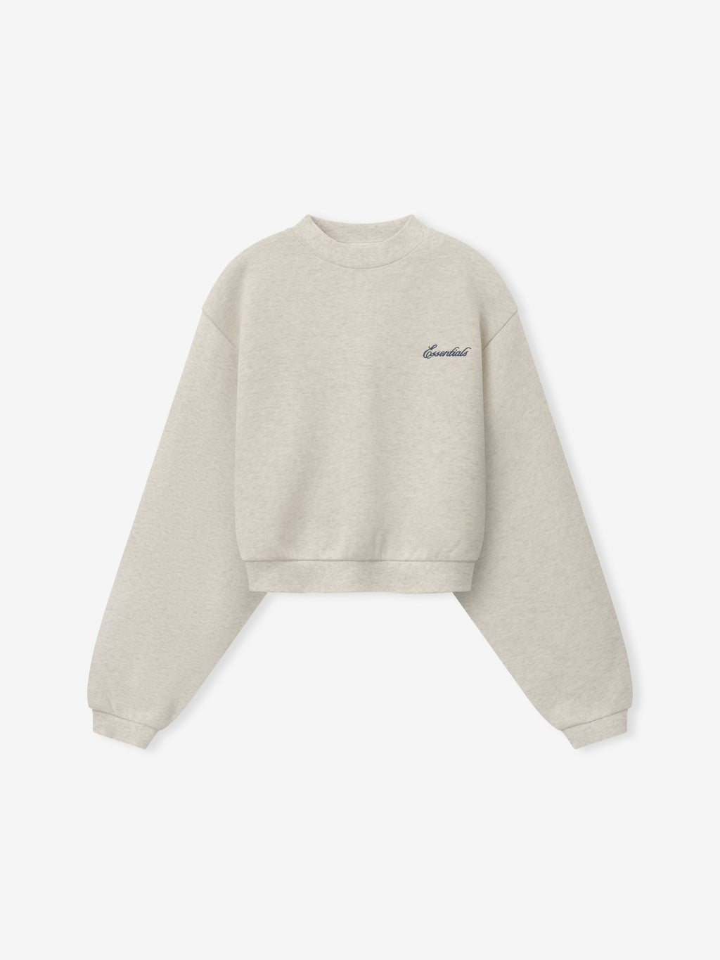 Womens Modern Cropped Crewneck Sweatshirt