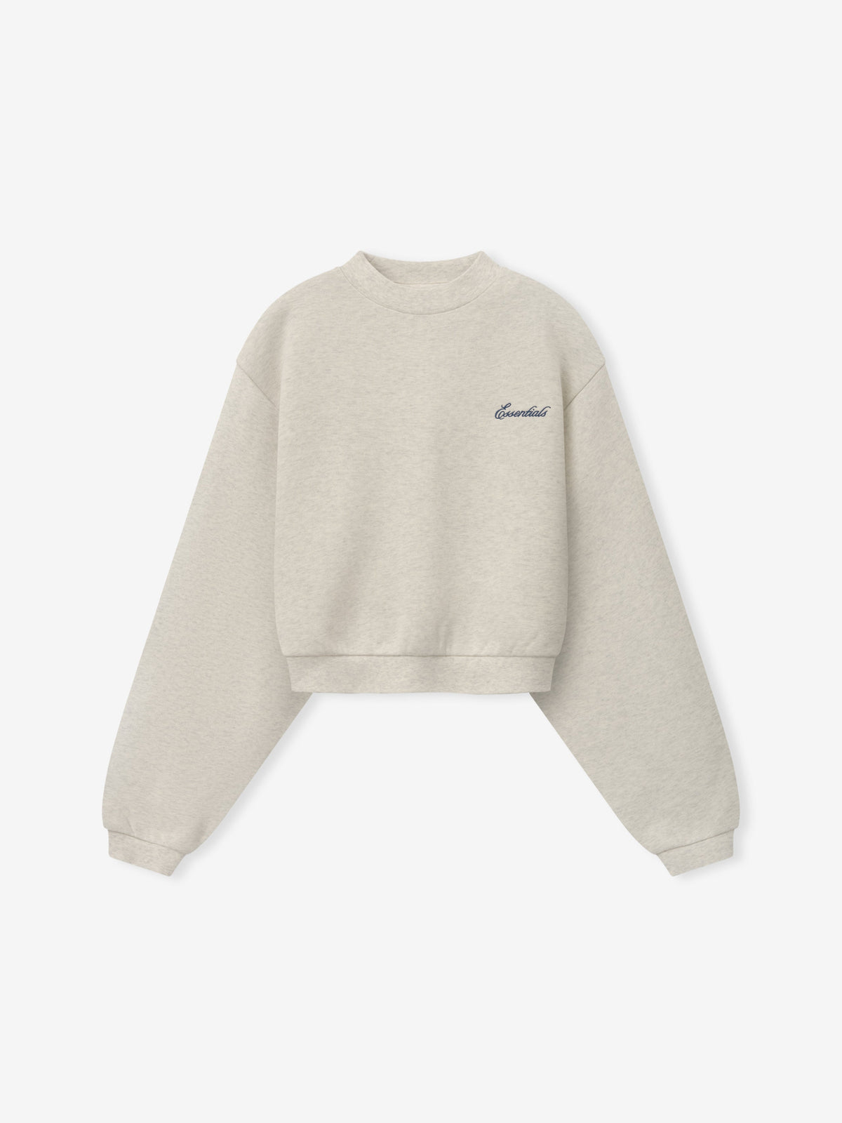 Womens Modern Cropped Crewneck Sweatshirt