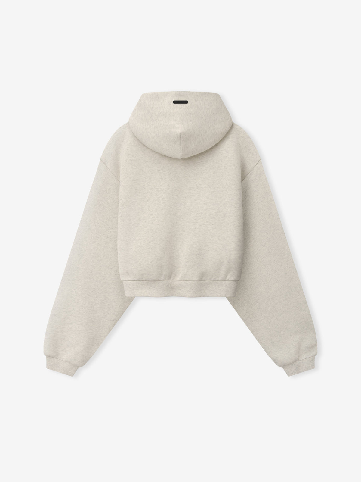 Womens Modern Cropped Zip Hoodie