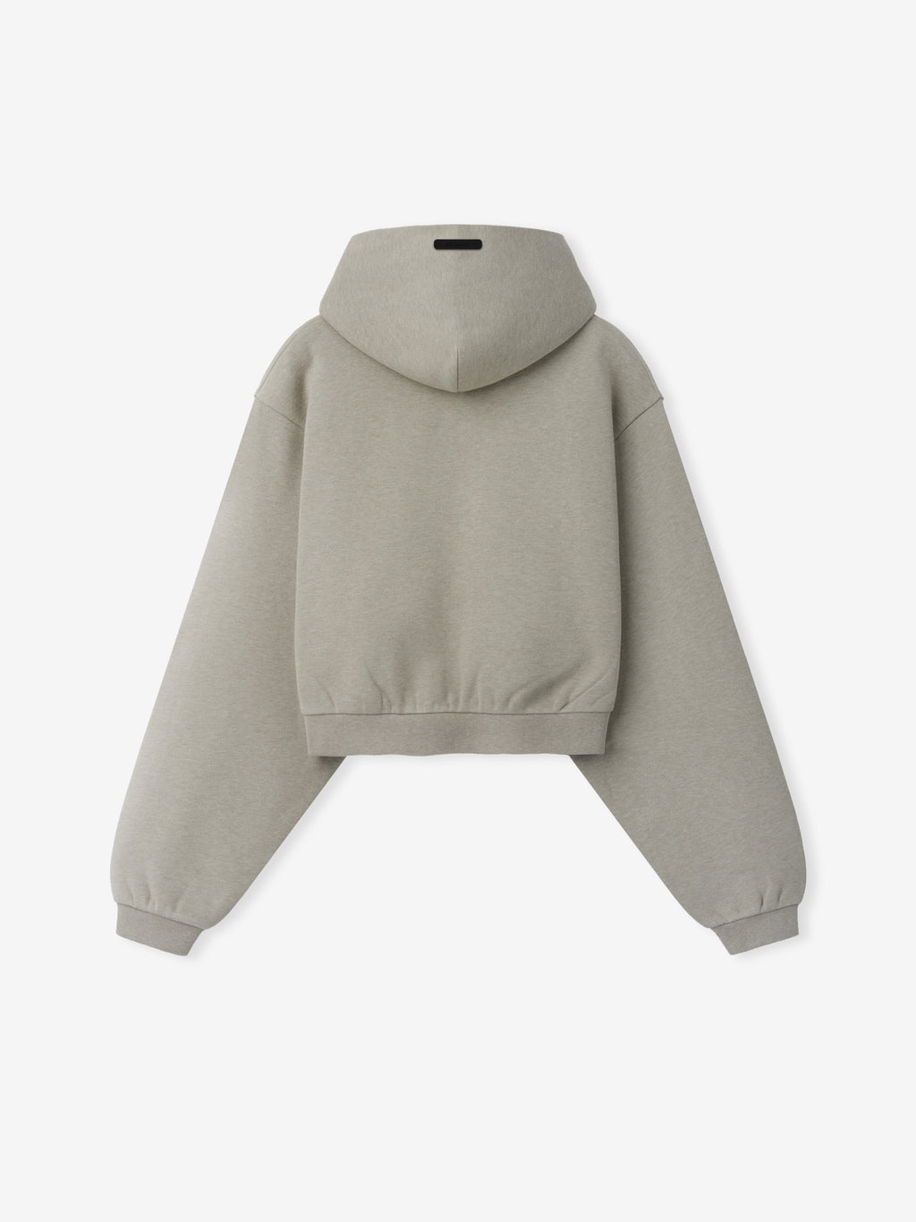 Womens Modern Cropped Zip Hoodie