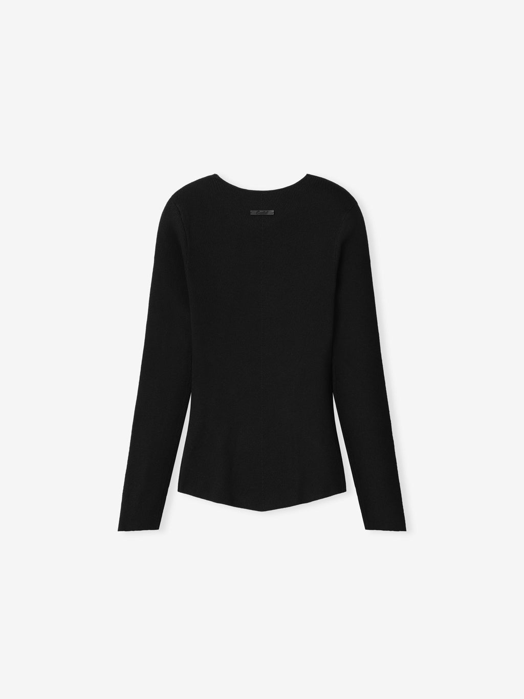 Womens Rib Knit Chevron V-Neck