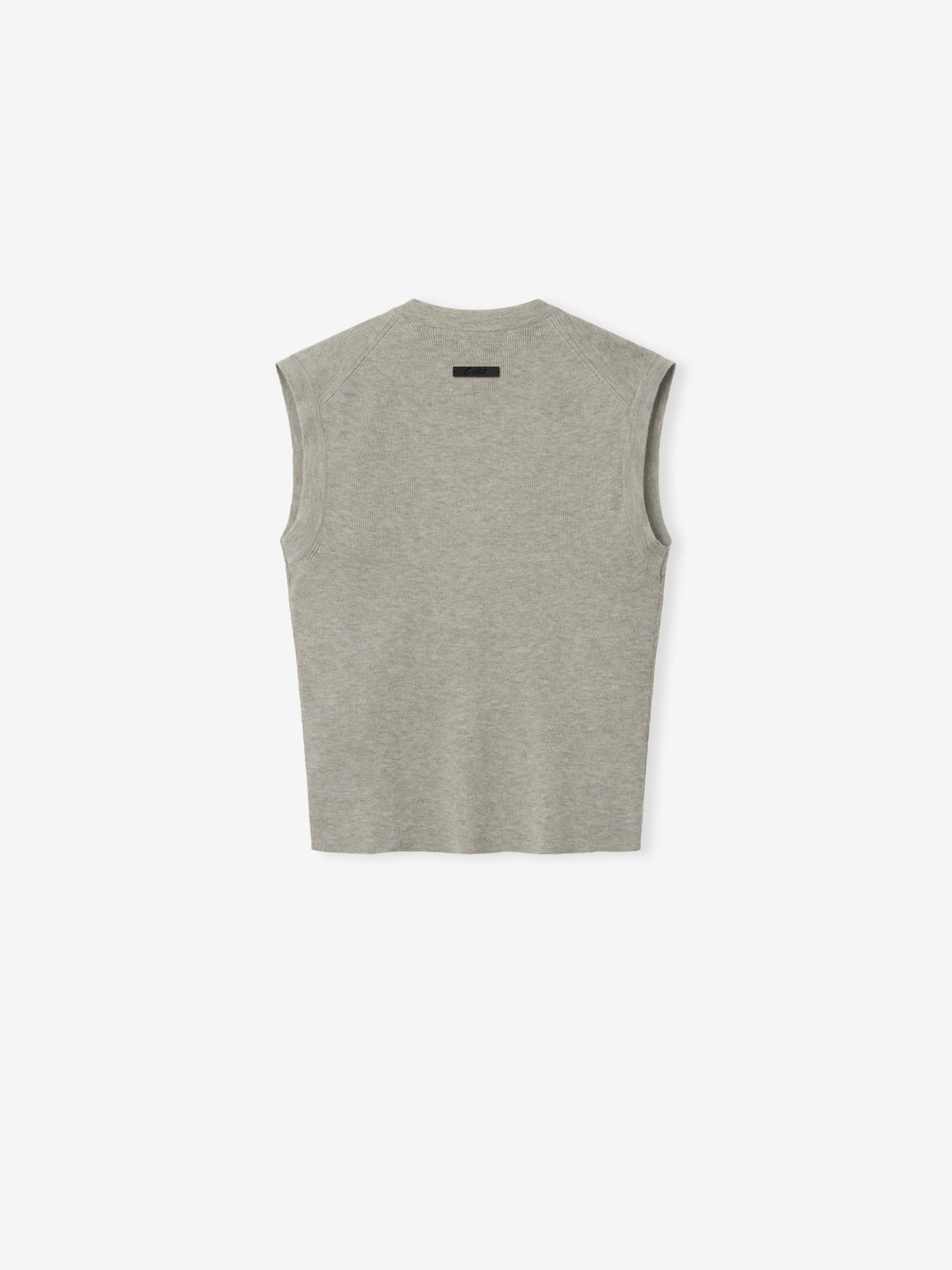 Womens Rib Knit V-Neck Cropped Tank