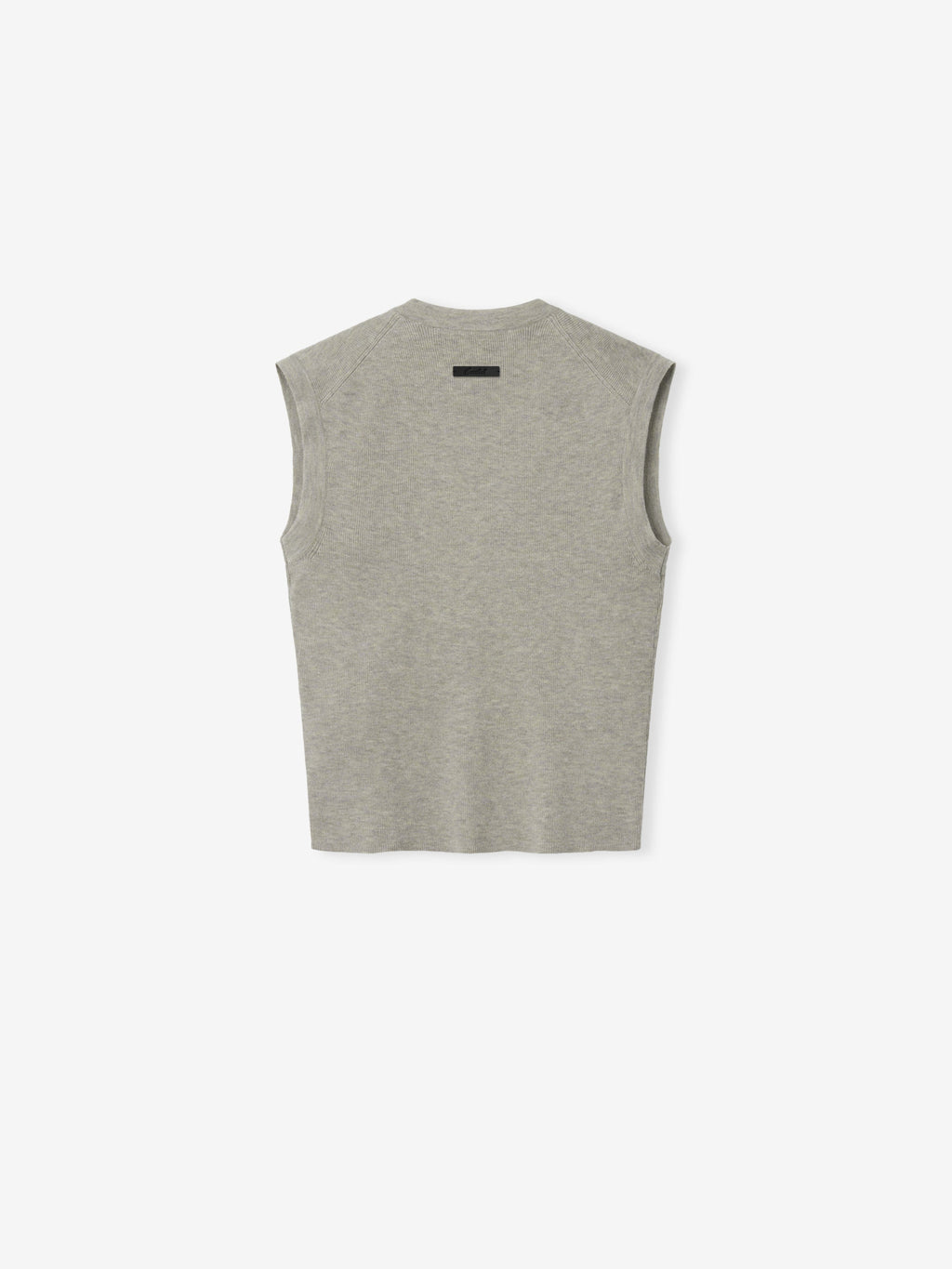 Womens Rib Knit V-Neck Cropped Tank