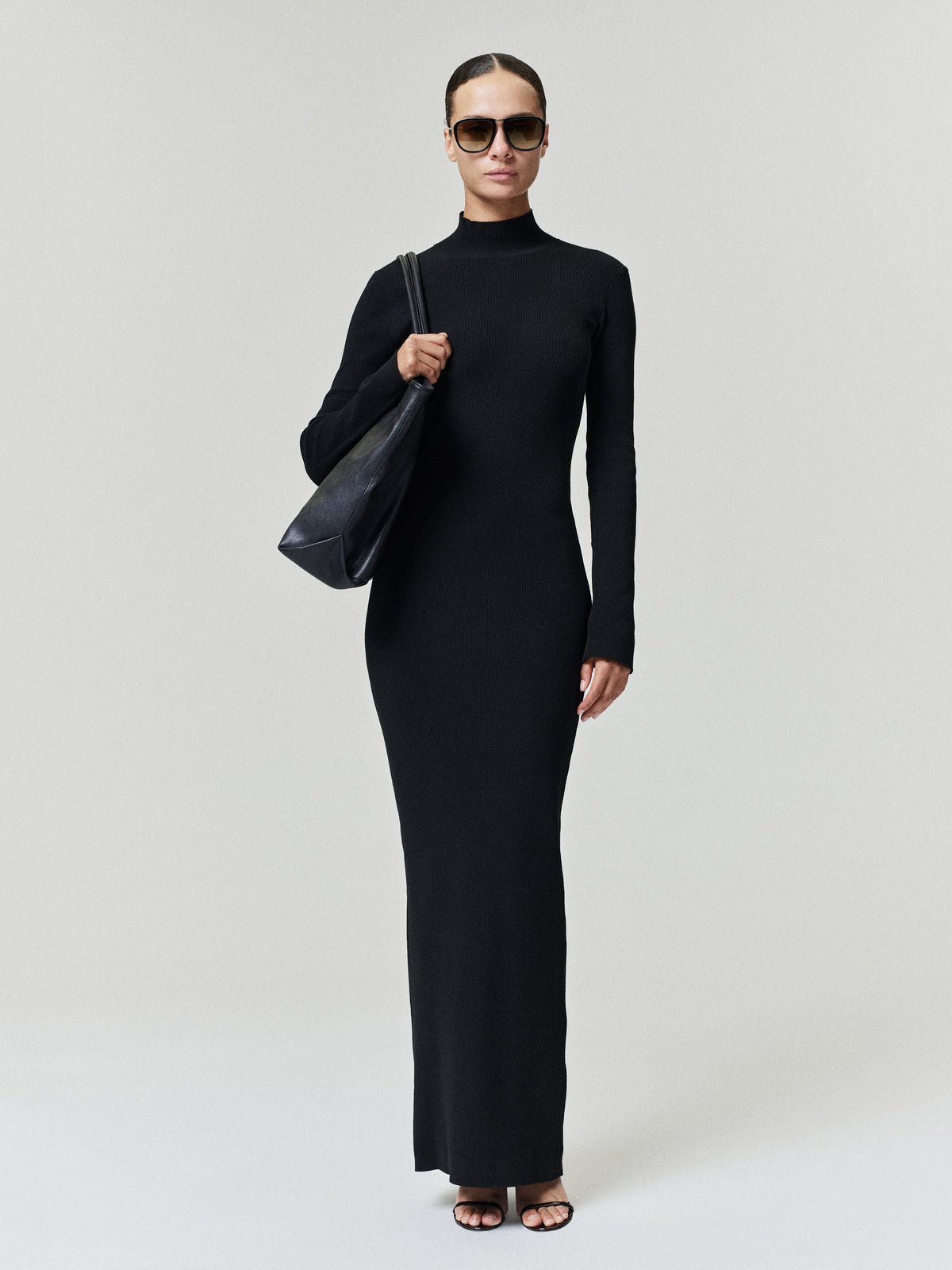 ESSENTIALS

Womens Rib Knit Long Sleeve Dress